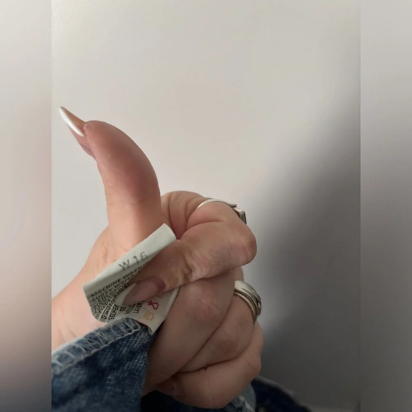 Vintage | Huntington Ridge | High-Waisted Denim Mini Skirt | Size 16 - Picture 7 of 11